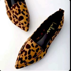 Leopard print flats